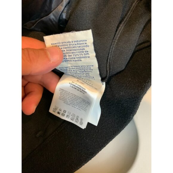 Moncler Grenoble Black Puffer Polar Fleece Hooded Zip-Up Cardigan Jacket Size XL - Picture 15 of 16